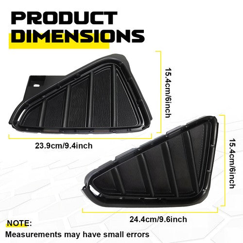 Pair Front Bumper Fog Light Trim Bezel Cover Fit For 2016 2017 2018 Toyota RAV4