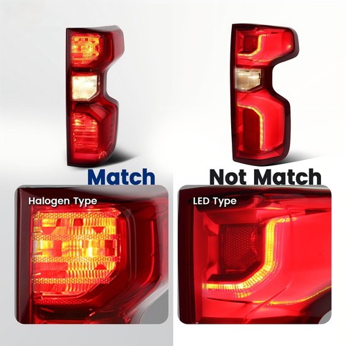 Halogen Taillight Right Passenger W/Bulb For 2019-2026 Chevrolet Silverado 1500