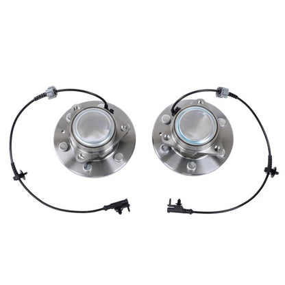 Solid Spare Front Wheel Bearing Hubs Control Arms Suspension Kit For Sierra 1500 2WD 12pc