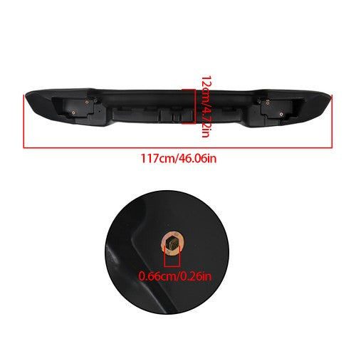 Solid Spare Black Rear Bumper For Yamaha G29 Drive & Drive2 JW1-K7540-00 Golf Cart 07-16