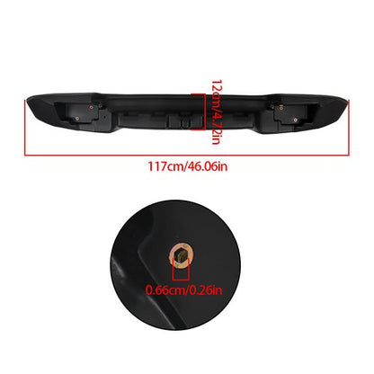 Solid Spare Black Rear Bumper For Yamaha G29 Drive & Drive2 JW1-K7540-00 Golf Cart 07-16