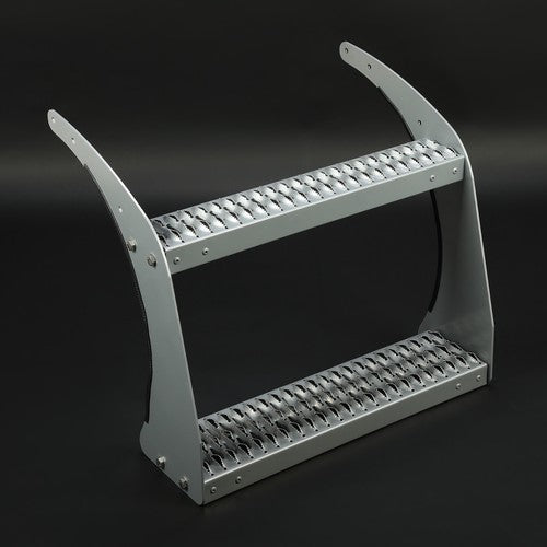 Solid Spare 26" Fuel Tank Step Support Bracket Kit Heavy Duty Top Bottom For Peterbilt 379