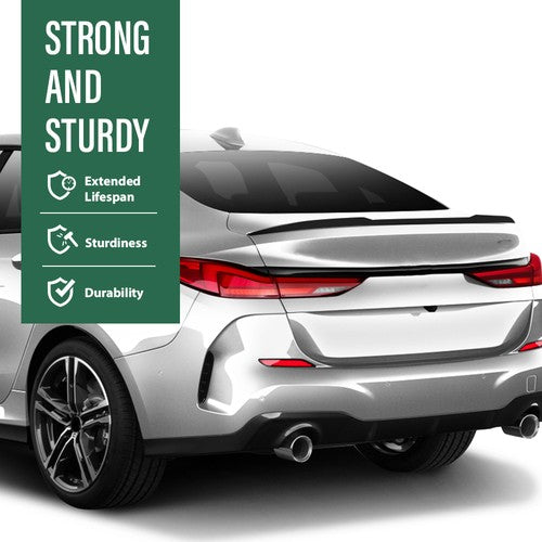 Solid Spare Fit For 20-22 BMW 2 Series F44 PSM Style Gloss Black Rear Trunk Spoiler Wing