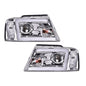 Solid Spare LED DRL Projector Headlights/Lamps Clear Chrome Fit For 2004-2008 F-150/Mark LT