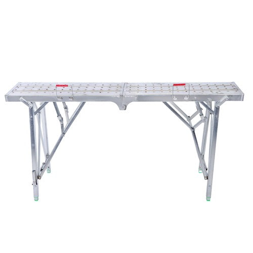 Solid Spare 1.6m Portable Folding Scaffolding Platform Work Bench Scaffold Step Ladder