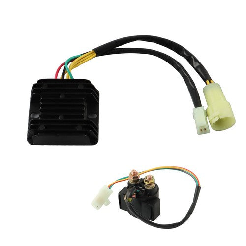 Solid Spare For Honda 300FW Fourtrax 300 TRX300 1988-1992 Regulator Rectifier +Starter Relay