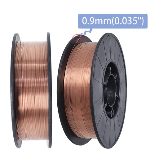 Solid Spare 2 Pack ER70S-6 0.035" (0.9mm) Mild Steel MIG Welding Wire 10-lbs Roll NEW