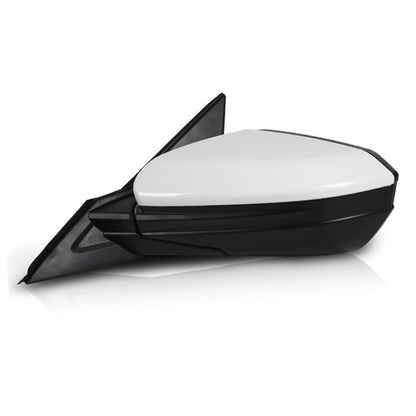 Solid Spare Fit For 16-2021 Honda Civic LX DX Left Side 3 Pin Manual Fold Power Mirror White