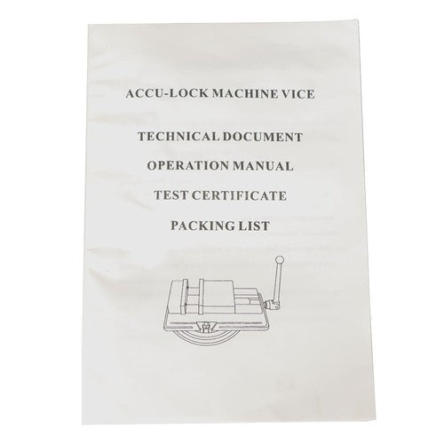 Solid Spare 4" Lockdown CNC Milling Machine Vise With Base New