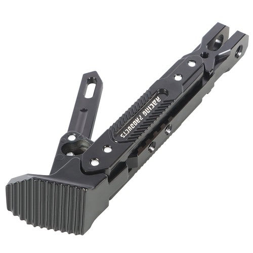 Solid Spare Motorcycle CNC Aluminum Alloy Adjustable Kickstand Foot Side Stand Black