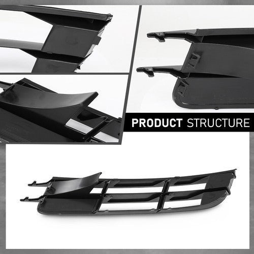 Solid Spare Fit For 2007 2008 2009 Audi Q7 Front Bumper Cover Lower Grille Outer Right Side