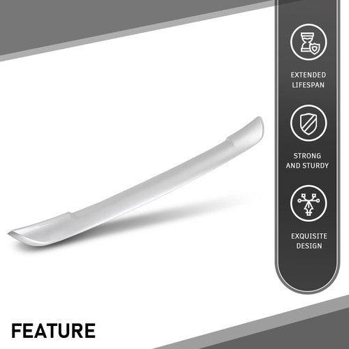 Solid Spare Fit For 2016-2018 Toyota RAV4 Front Bumper Lower Spoiler Face Bar Silver Trim