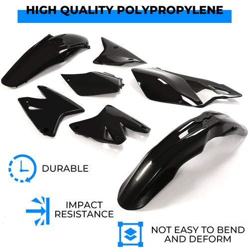 Solid Spare Black Plastic Fairing Bodywork Kit For Suzuki DRZ 400 DRZ400E DRZ400ES