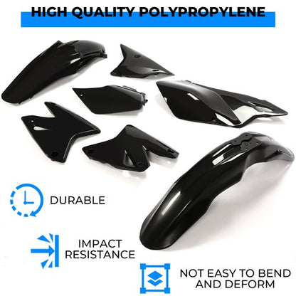 Solid Spare Black Plastic Fairing Bodywork Kit For Suzuki DRZ 400 DRZ400E DRZ400ES