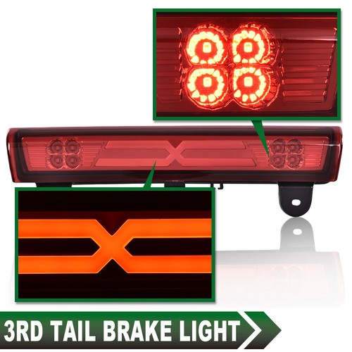 Solid Spare Fit For 00-06 Suburban Tahoe Yukon Red LED Third Brake Light Cargo Lamp New