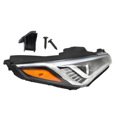 Solid Spare Headlight Headlamp Assembly For Hyundai Sonata 2015-17 Clear Halogen Right Side