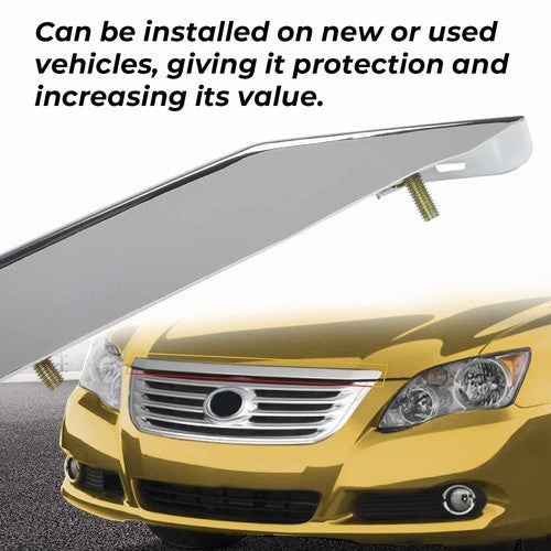 Solid Spare Hood Molding For Toyota Avalon 2005-2010 Front Grille Cover Chrome Trim