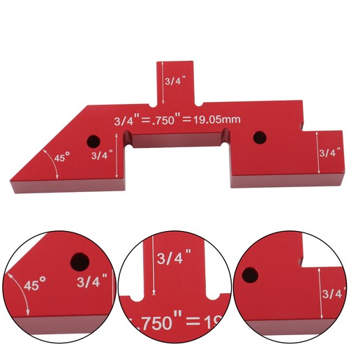 Solid Spare 14PCS For Router Table Precision Aluminum Blocks Height Gauge Set