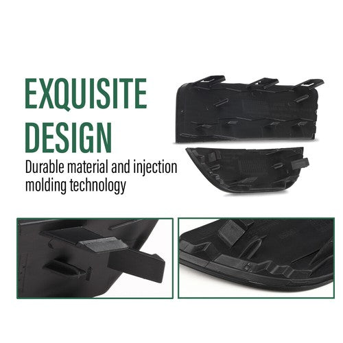 Solid Spare Front Bumper Insert Fog Light Cover Right Fit For 11-15 Land Range Rover Evoque