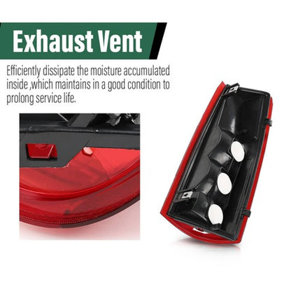 Solid Spare Tail Lights Brake Lamps w/o Bulbs Fit For 1988-2000 Chevy GMC C/K Left+Right