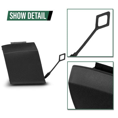 Solid Spare Fit For 16-21 Mercedes-Benz GLC300 Rear Bumper Tow Hook Eye Cover 2538850700