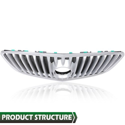 Solid Spare Fit For 2010-2013 Buick Lacrosse Front Bumper Upper Grille Grill w/ Chrome Trim