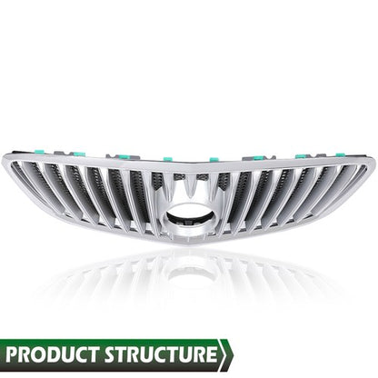 Solid Spare Fit For 2010-2013 Buick Lacrosse Front Bumper Upper Grille Grill w/ Chrome Trim