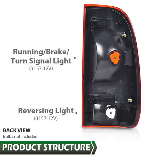Solid Spare Fit For 1997-2003 Ford F-150 99-07 F-250 Super Duty Tail Light Lamp Driver Side
