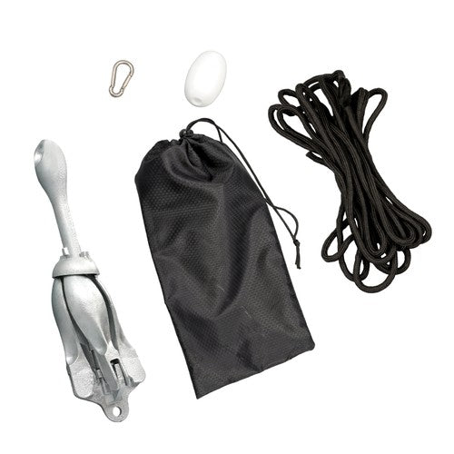 Solid Spare For PWC Canoe Jet Ski 1 × New Marine Kayak Folding Anchor Kit 7.05Lb White