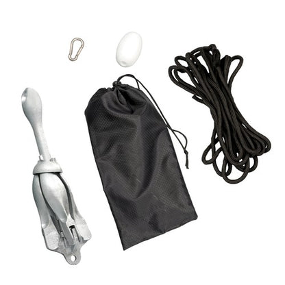 Solid Spare For PWC Canoe Jet Ski 1 × New Marine Kayak Folding Anchor Kit 7.05Lb White