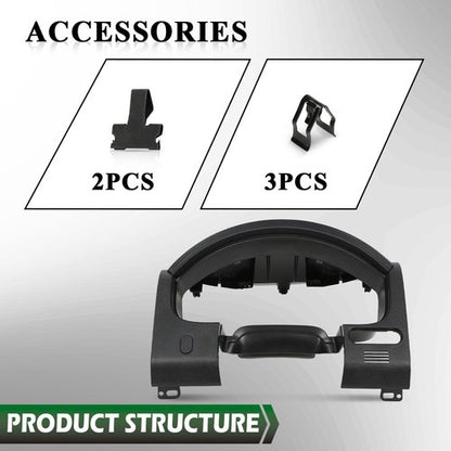 Solid Spare Fit For 2004-2008 Ford F-150 Instrument Cluster Panel Dash Bezel Trim Black