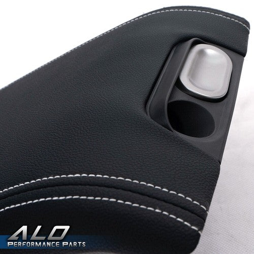 Solid Spare Leather Center Console Arm Rest Lid Cover Black Fit For 09-14 Ford F-150 Pickup