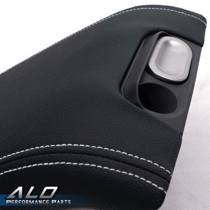 Solid Spare Leather Center Console Arm Rest Lid Cover Black Fit For 09-14 Ford F-150 Pickup