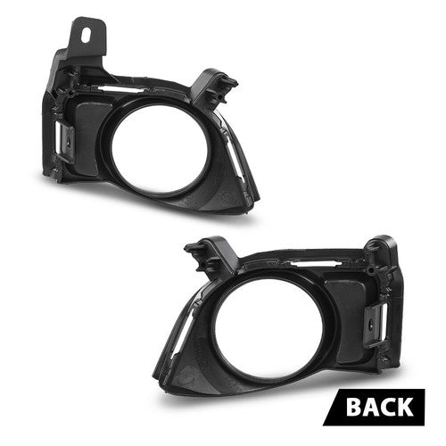 Solid Spare Fit For 2014 2015 2016 Toyota Highlander Front Bumper Fog Light Bezel Lamp Trim