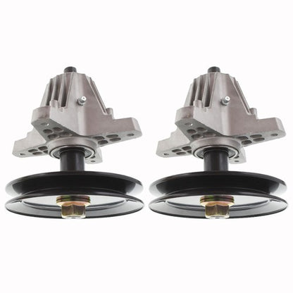 Solid Spare Spindle Assembly W/Pulley Bolt For Troy Bilt MTD 618-06991 918-06991 2pcs