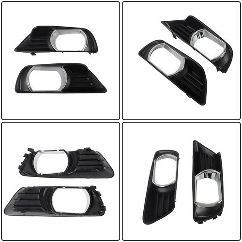 Solid Spare Fit For Toyota Camry 2007-2009 Front Fog Lights Lamps+Bezel+Switch Kit Clear New