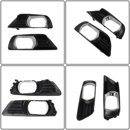Solid Spare Fit For Toyota Camry 2007-2009 Front Fog Lights Lamps+Bezel+Switch Kit Clear New