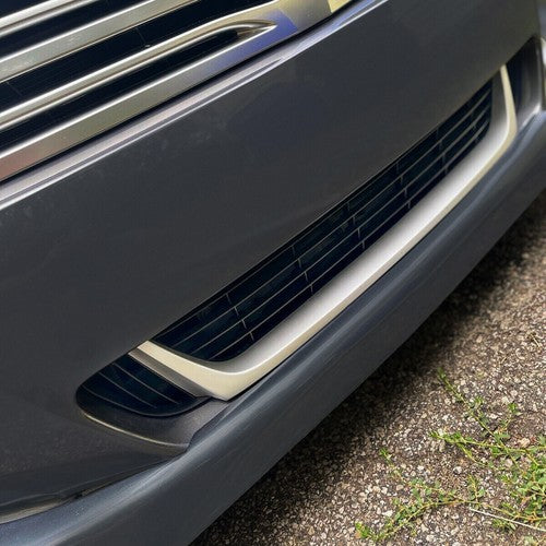 Solid Spare For Toyota Venza 13 14 15 2016 Front New Bumper Lower Grille Silver Trim Molding
