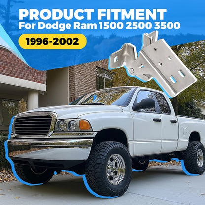Solid Spare For 96-02 Dodge Ram 1500 2500 Lower Front Door Hinge Left/ Right #55275464AC