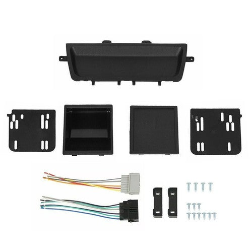 Solid Spare For 97-02 Jeep Wrangler TJ Double Din Dash Panel Bezel Radio Stereo Mount Kit