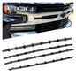 Solid Spare FOR 2019-2021 Chevy Silverado 1500 Black Grille insert Trim Grill overlay LT RST