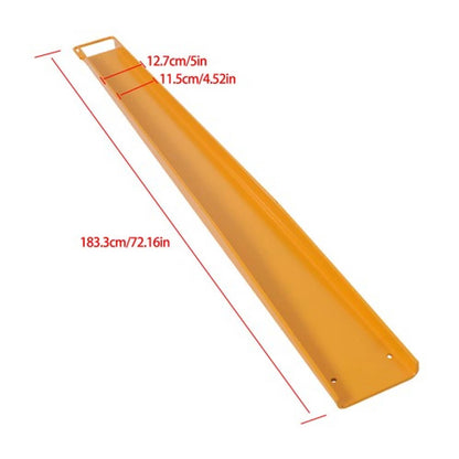 Solid Spare Pallet Fork Extensions Forklift Extensions 72" x 4.5" Heavy Duty Steel