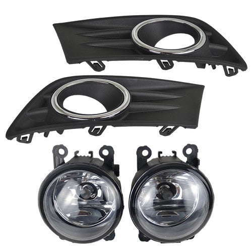 For Honda Pilot 2012-2013-2014-2015 New A Pair Fog Light W/Cover&Chrome Trim US