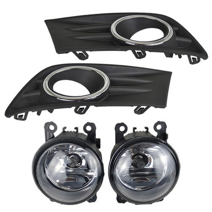 For Honda Pilot 2012-2013-2014-2015 New A Pair Fog Light W/Cover&Chrome Trim US