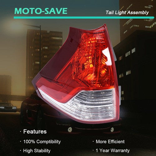 Solid Spare For 2012-2014 Honda CRV Series Left Driver Side Waterproof Brake Lamp Tail Light