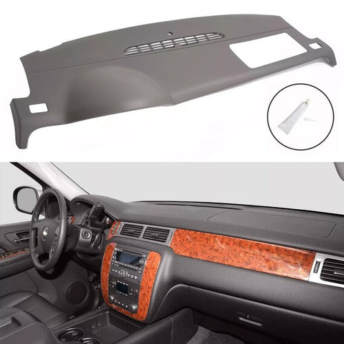 Solid Spare Dash Cover Cap Gray For Avalanche Suburban Tahoe Yukon 2007-2014