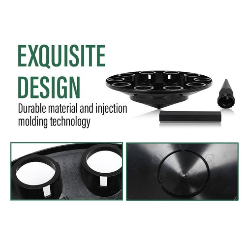 Solid Spare 2pcs Front Hub Cover For Semi Truck Wheel Cover 33mm Nut Covers Spiked Black