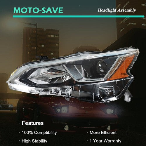 Solid Spare Headlight Assembly Set Halogen Left Driver Side Fit For Nissan Altima 2019 2020