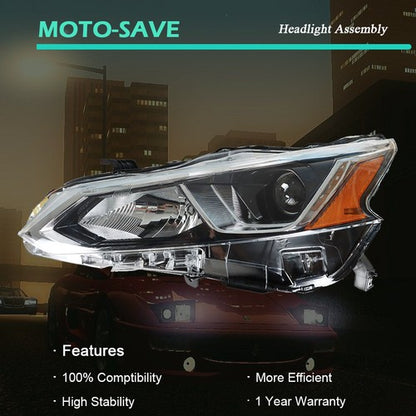 Solid Spare Headlight Assembly Set Halogen Left Driver Side Fit For Nissan Altima 2019 2020