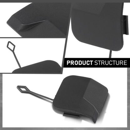 Solid Spare Fit For 2010-2016 Cadillac SRX Rear Bumper Tow Hook Eye Cover Cap 25777324